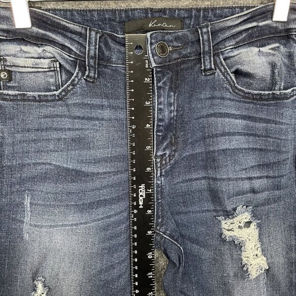 KanCan Jeans Womens 7 27 Blue Distressed Cotton Stretch Denim Style KC11014 - Picture 10 of 16